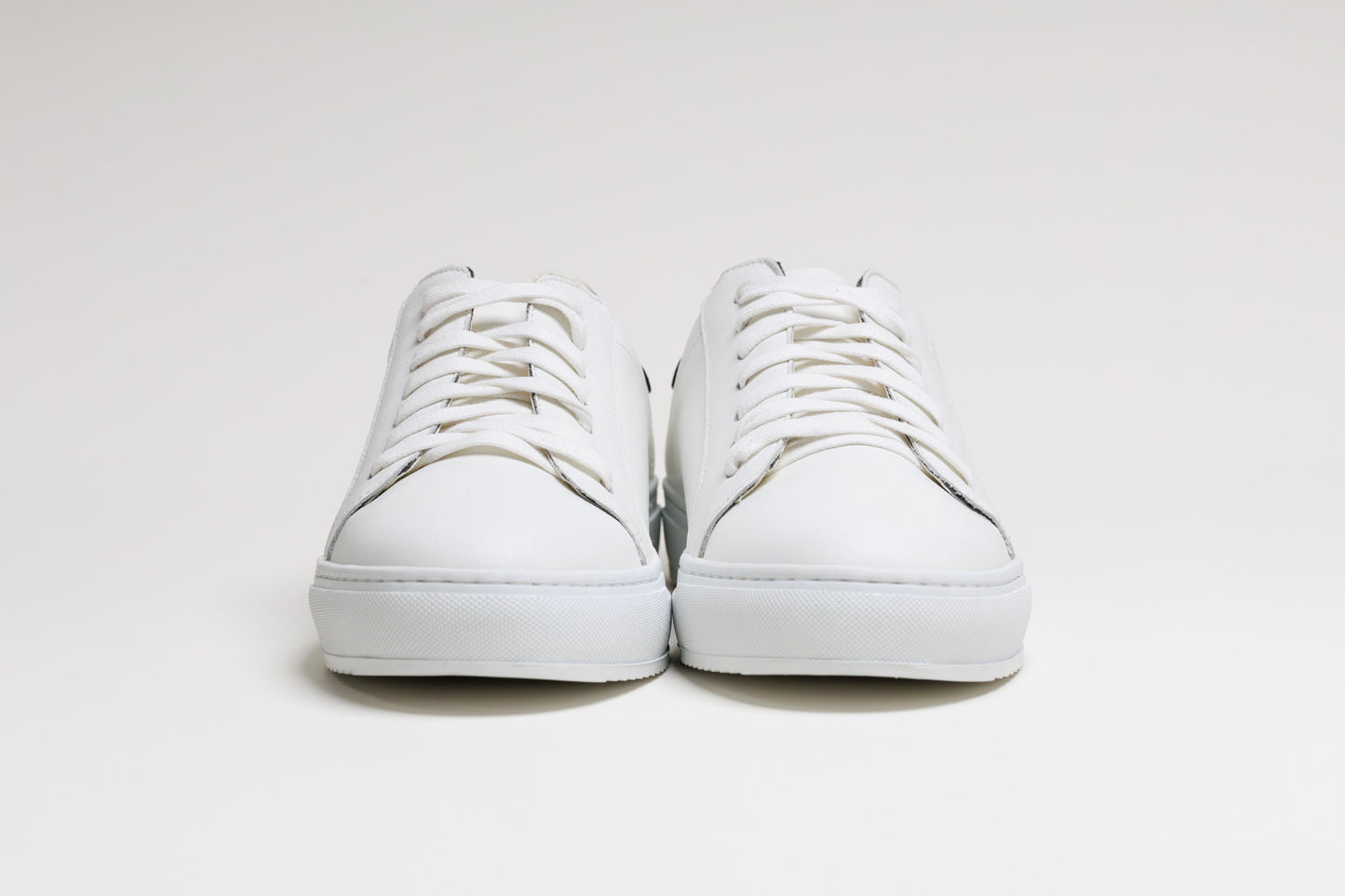 Spanish White Leather Low top With Black & Red Leather Finishing