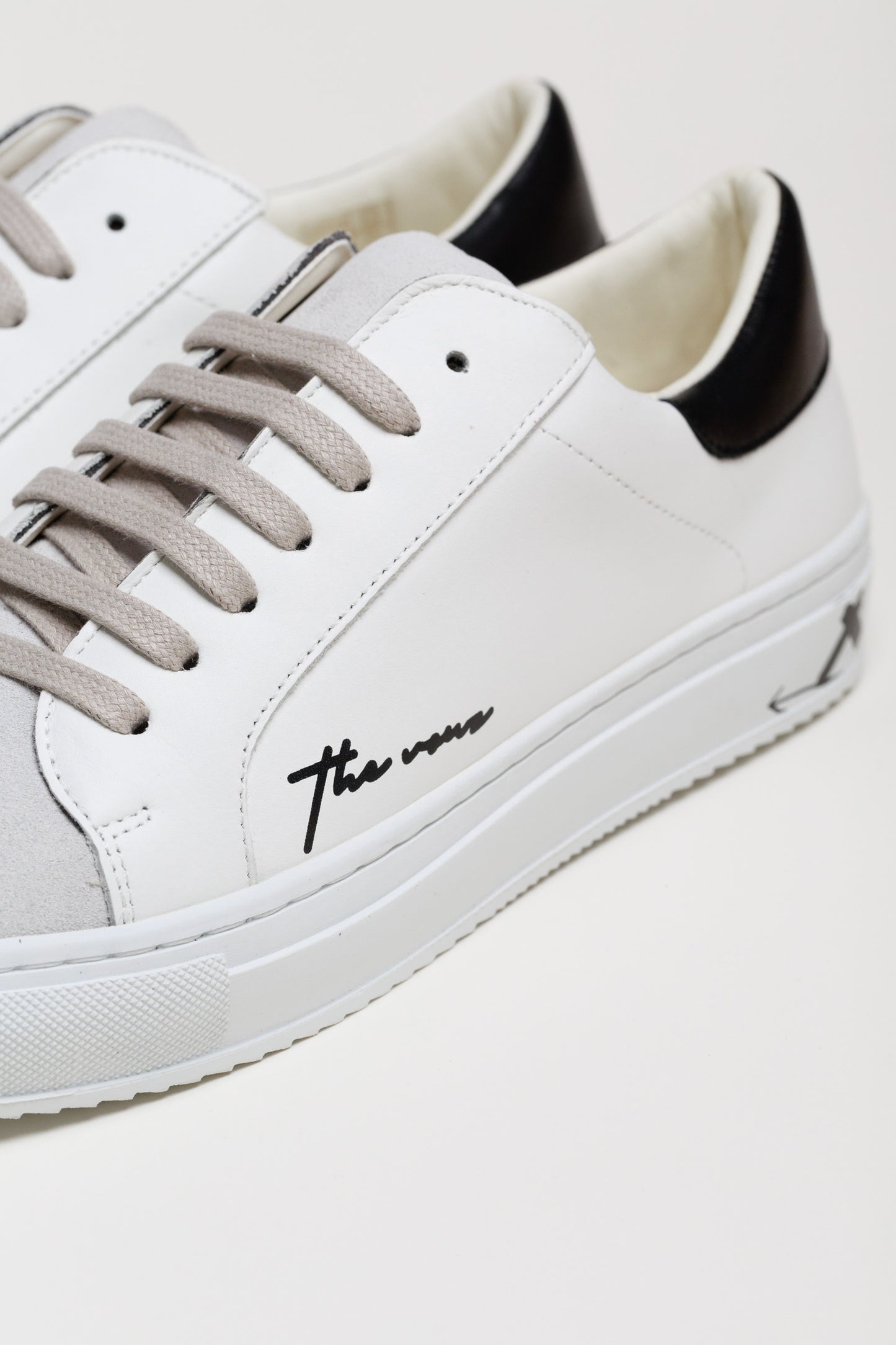 Spanish White Leather Low top with Spanish Suede and White Leather Finishing